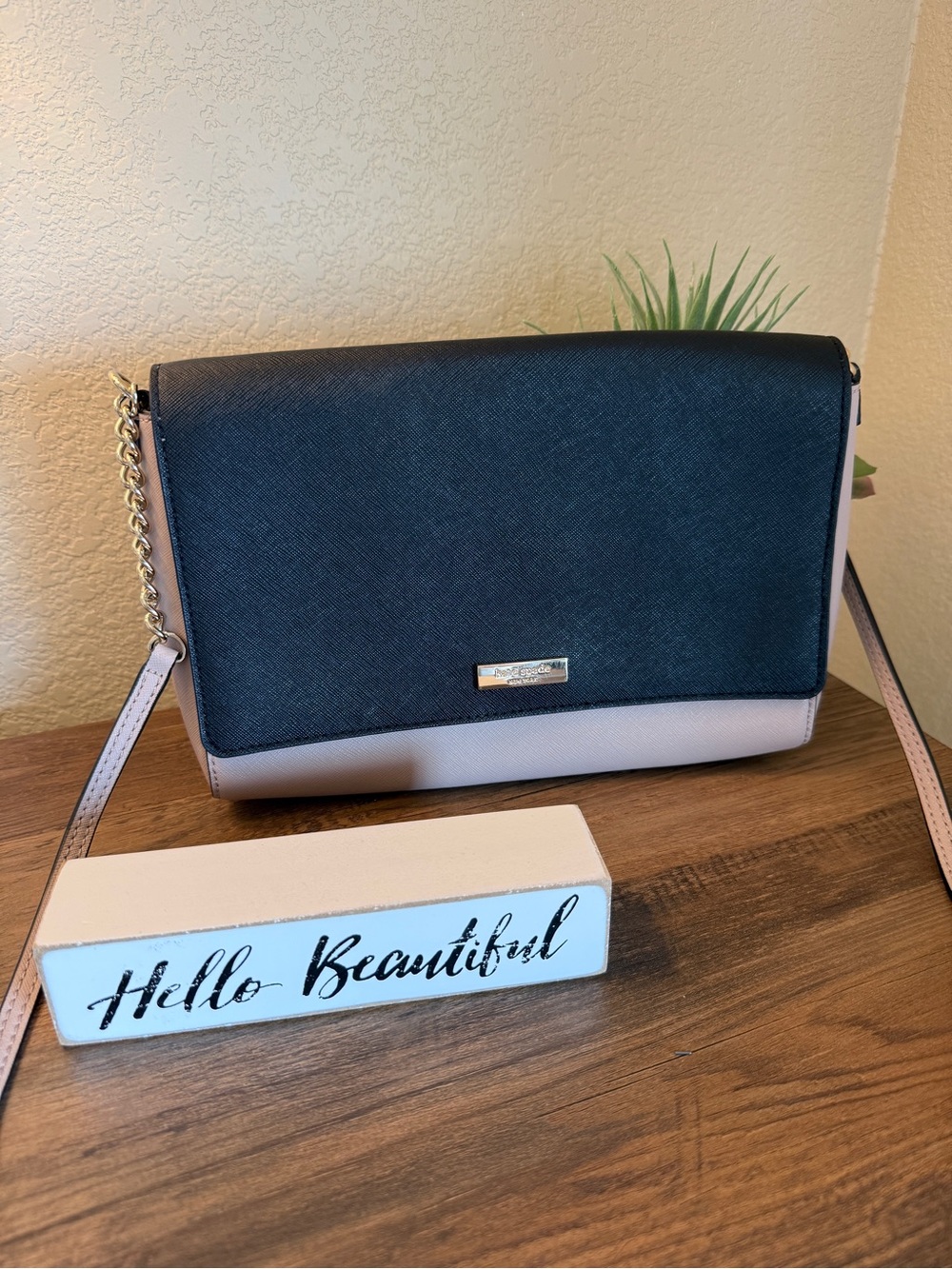 Kate Spade Two-Tone Black and Tan Crossbody Bag